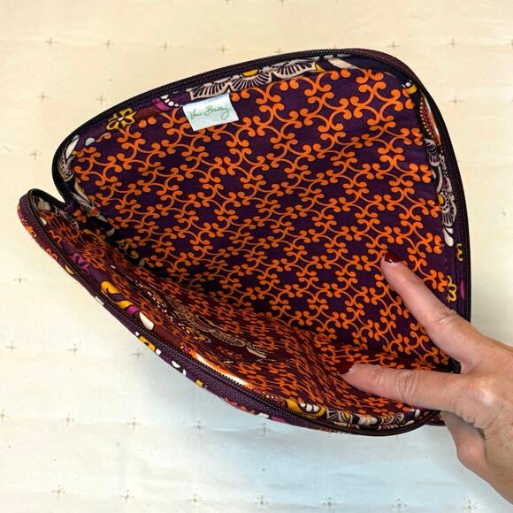 Vera Bradley Safari Sunset Tablet E-Reader Sleeve Purple Orange Retired 2011 - Picture 3 of 9
